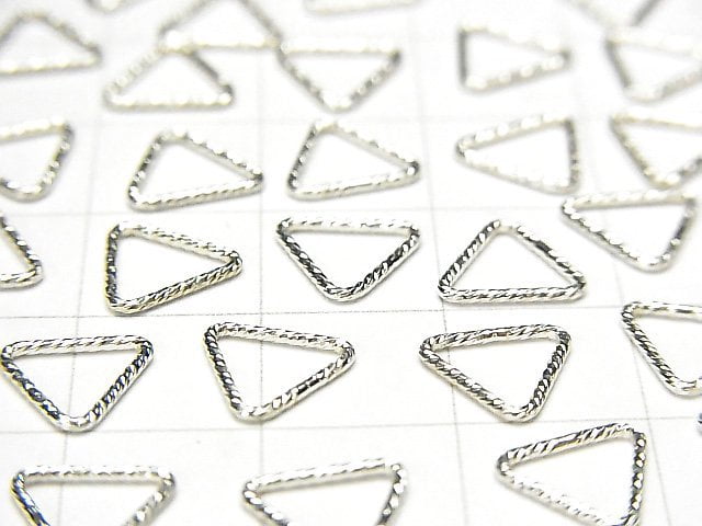 Silver925 Triangle Ring (close) glitter [5 mm] [7.6 mm] [10 mm] 20 pcs $4.79