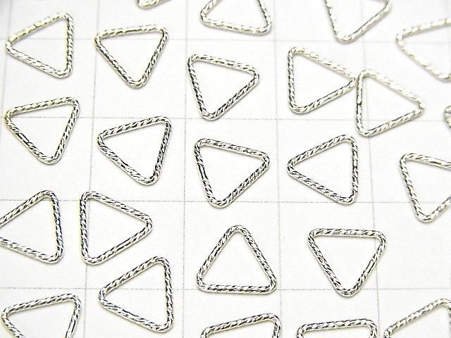 Silver 925 Triangle Ring (Closed) Glitter [5mm][7.6mm][10mm] 20pcs