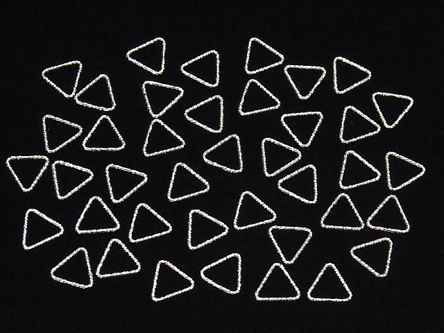 Silver925 Triangle Ring (close) glitter [5 mm] [7.6 mm] [10 mm] 20 pcs $4.79