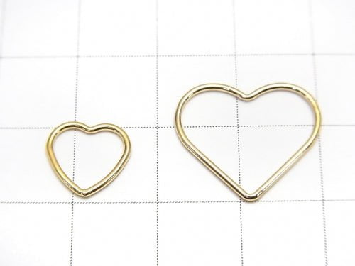 14KGF Component Heart [10mm][17.5mm] 3pcs