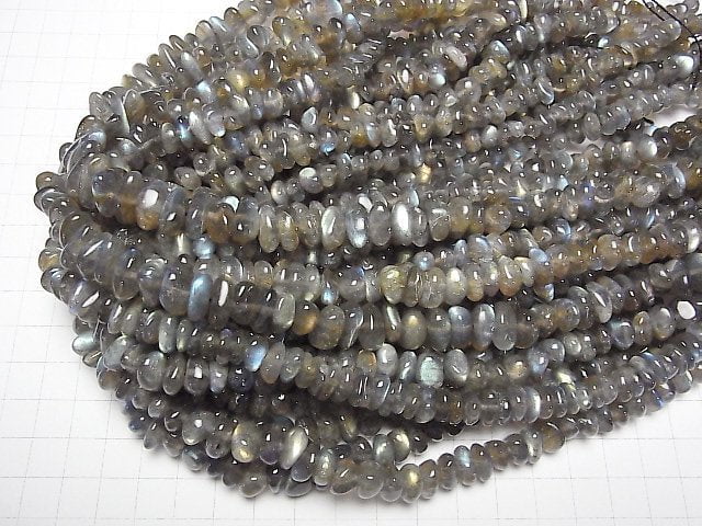 [Video]Labradorite AA++ Small Nugget (Chips) 1strand beads (aprx.15inch/38cm)