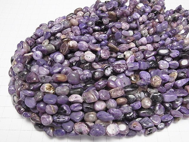 [Video] Charoite AA+ Nugget  half or 1strand beads (aprx.15inch/37cm)