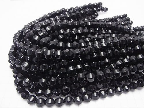 1strand $6.79! Onyx  6Faceted Round 10mm 1strand beads (aprx.15inch/36cm)