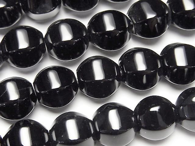[Video]Onyx 6Faceted Round 12mm half or 1strand beads (aprx.15inch/36cm)