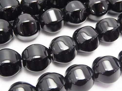 Onyx  6Faceted Round 12mm half or 1strand beads (aprx.15inch/36cm)