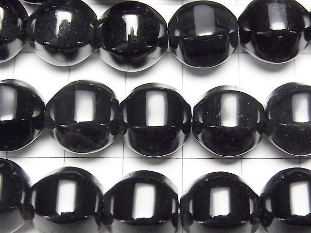 [Video]Onyx 6Faceted Round 12mm half or 1strand beads (aprx.15inch/36cm)