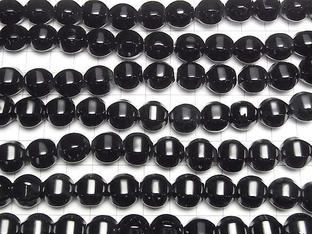 [Video]Onyx 6Faceted Round 12mm half or 1strand beads (aprx.15inch/36cm)