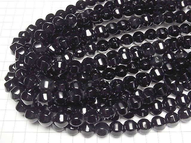 [Video]Onyx 6Faceted Round 12mm half or 1strand beads (aprx.15inch/36cm)