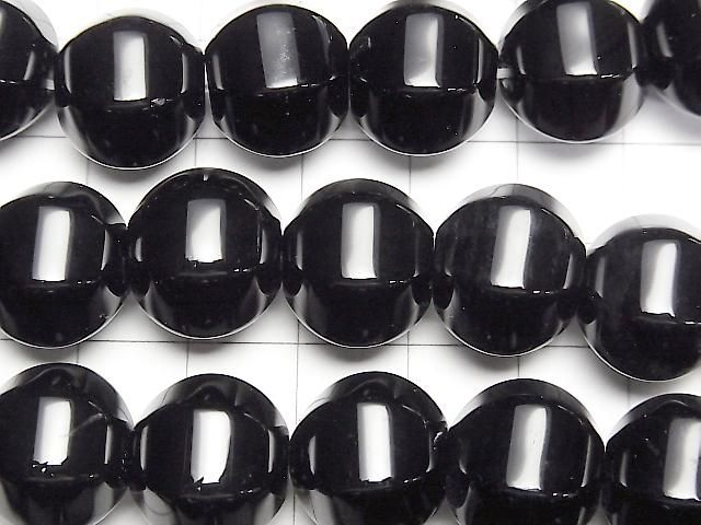 [Video]Onyx 6Faceted Round 14mm half or 1strand beads (aprx.15inch/36cm)