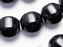 [Video] Onyx  6Faceted Round 14mm half or 1strand beads (aprx.15inch/36cm)