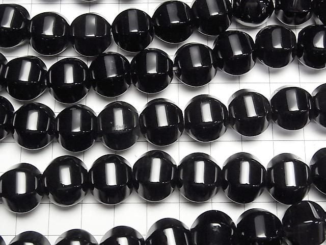 [Video]Onyx 6Faceted Round 14mm half or 1strand beads (aprx.15inch/36cm)