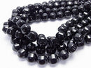 [Video] Onyx  6Faceted Round 14mm half or 1strand beads (aprx.15inch/36cm)