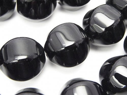 Faceted Round, Onyx Gemstone Beads