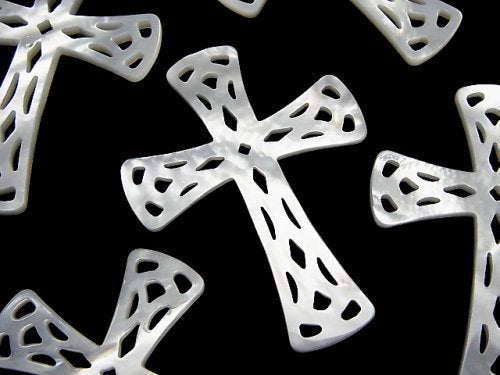 Cross, Mother of Pearl (Shell Beads), Watermark Pearl & Shell Beads