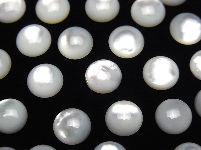 Cabochon, Mother of Pearl (Shell Beads) Pearl & Shell Beads