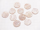 [Video] High Quality Pink Shell Rose 22mm 3 Holes 1pc