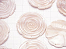 [Video] High Quality Pink Shell Rose 40mm 3 Holes 1pc