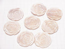 [Video] High Quality Pink Shell Rose 40mm 3 Holes 1pc