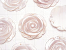 [Video] High Quality Pink Shell Rose 30mm 2 Holes 1pc