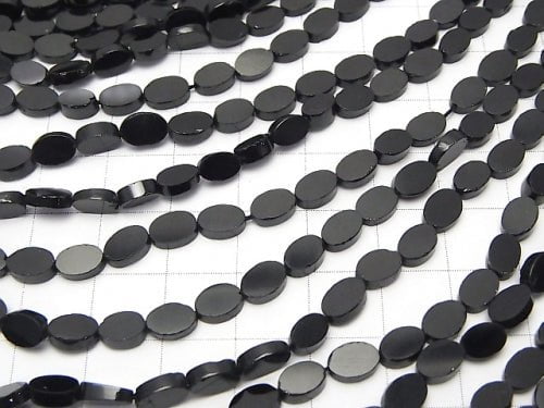 1strand $8.79! Black Spinel AAA - Oval 6 x 4 x 2 mm 1strand beads (aprx.13 inch / 32 cm)