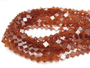 [Video] Carnelian AAA- Flower motif 10x10x3mm half or 1strand beads (aprx.15inch / 37cm)