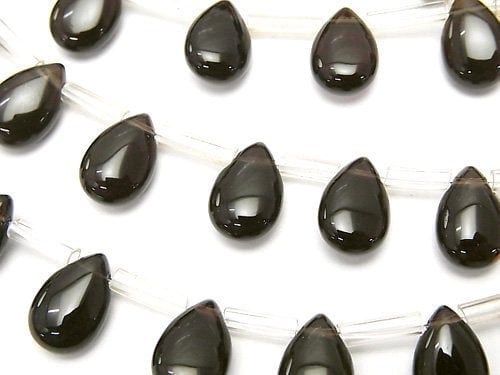 Pear Shape, Smoky Quartz Gemstone Beads