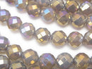 Faceted Round, Flash Crystal Gemstone Beads