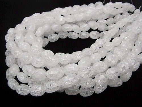 Cracked Crystal  Nugget  1strand beads (aprx.15inch/37cm)