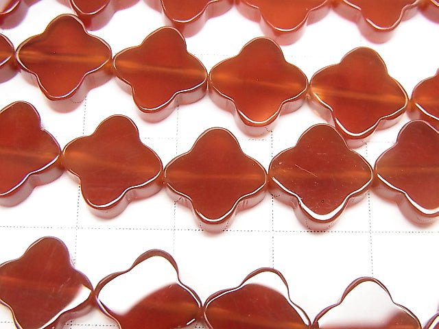 Red Agate AAA Flower Motif 10x10x3mm half or 1strand beads (aprx.15inch / 37cm)