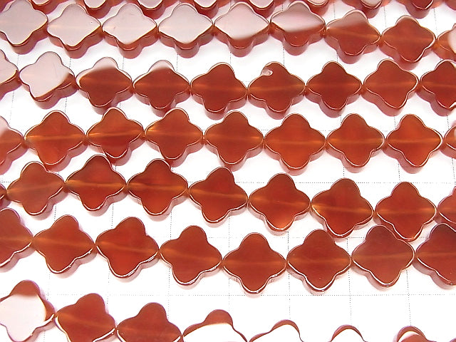 Red Agate AAA Flower Motif 10x10x3mm half or 1strand beads (aprx.15inch / 37cm)
