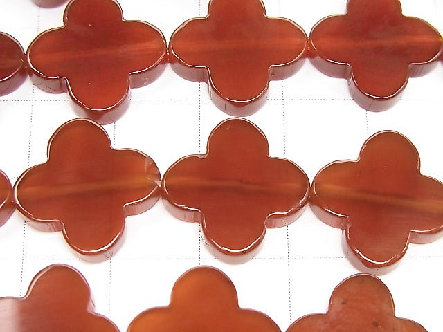 Red Agate AAA Flower Motif 16x16x3.5 half or 1strand beads (aprx.15inch / 38cm)