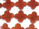 Red Agate AAA Flower Motif 16x16x3.5 half or 1strand beads (aprx.15inch / 38cm)