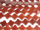 Red Agate AAA Flower Motif 16x16x3.5 half or 1strand beads (aprx.15inch / 38cm)