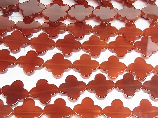 Red Agate AAA Flower Motif 16x16x3.5 half or 1strand beads (aprx.15inch / 38cm)