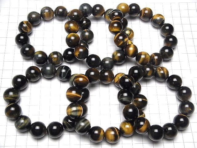 [Video] Mix Tiger's Eye AAA Round 16mm Bracelet