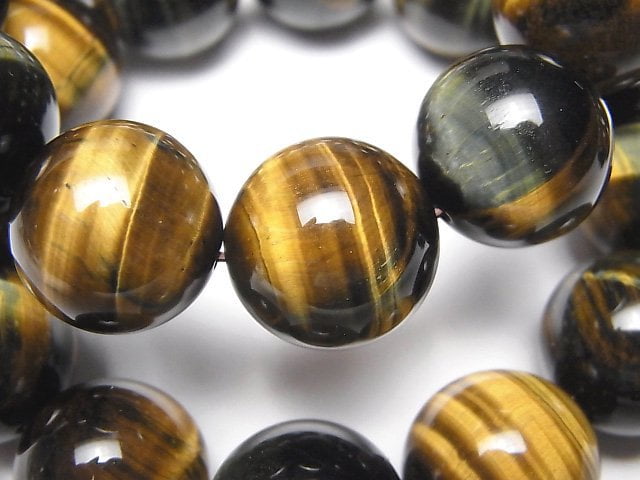 Accessories, Bracelet, Round, Tiger's Eye Gemstone Beads