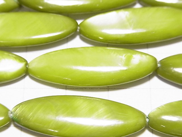 [Video] Green color Shell Marquise 30x10x4mm 1strand beads (aprx.13inch / 32cm)