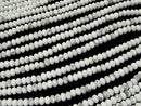 High Quality!  Howlite Magnesite  Faceted Button Rondelle 4x4x2.5mm half or 1strand beads (aprx.15inch/37cm)
