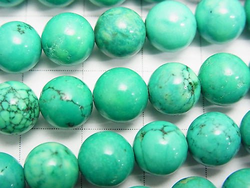 1strand $4.79! Magnesite Turquoise Round 8mm [Green] 1strand beads (aprx.15inch / 38cm)