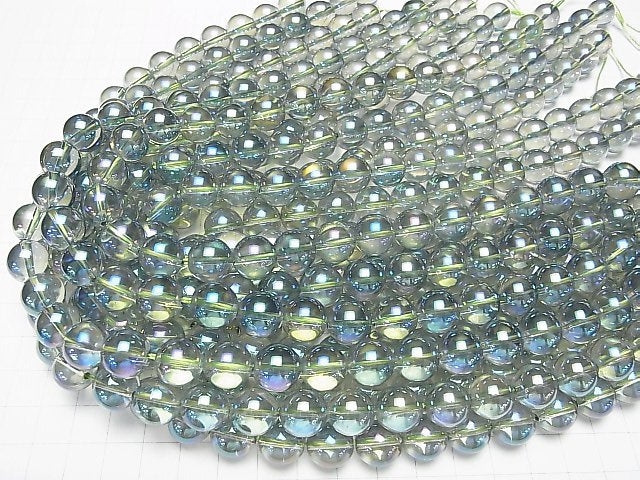 [Video] Green Flash Crystal Round 12mm half or 1strand beads (aprx.15inch/37cm)