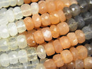 Moonstone, Roundel Gemstone Beads