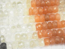 High Quality Multicolor Moonstone AAA Faceted Button Rondelle 7 x 7 x 4 mm half or 1 strand beads (aprx.14 inch / 35 cm)