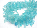 1strand $11.79! Crystal Natural Point Cut Blue Color Coating 1strand (aprx.15inch / 37cm)