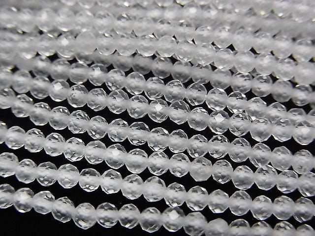 [Video] High Quality! 2pcs $6.79! High Quality Crystal AAA-Faceted Round 2mm 1-strand beads (approx. 15inch/37cm)
