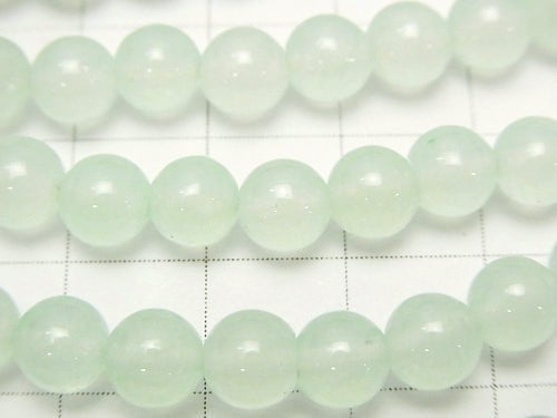 1strand $3.79! Pastel Green Color Jade (Clear Type) Round 6mm 1strand beads (aprx.15inch / 37cm)