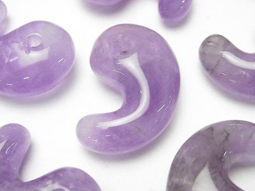 Lavender Amethyst AA Comma Shaped Bead 30x20mm 3pcs $15.99!