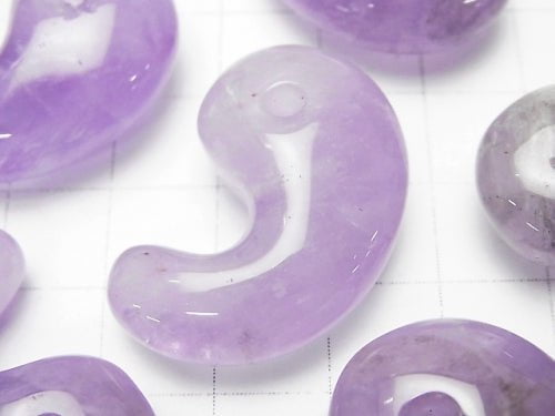 Lavender Amethyst AA Comma Shaped Bead 30x20mm 3pcs $15.99!