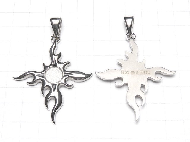 Meteorite Cruciform Pendant 53x47mm 1pc