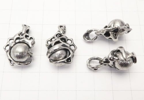 Meteorite (Muonionalusta) 10 mm ball design included Pendant 1pc