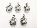 Meteorite (Muonionalusta) 10 mm ball design included Pendant 1pc